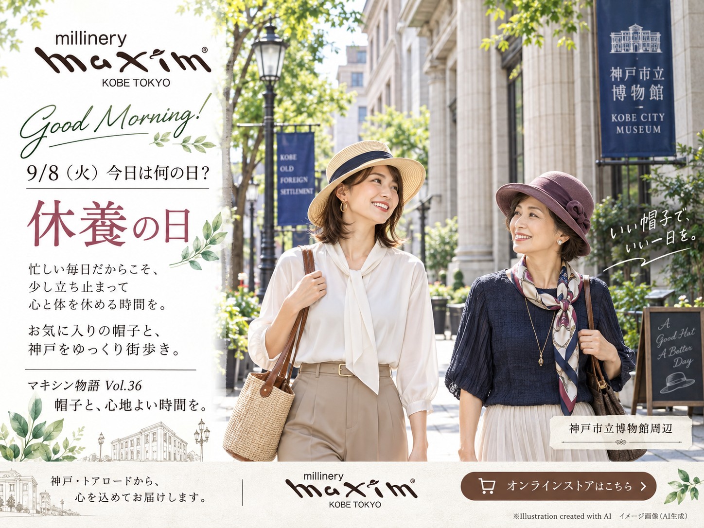 マキシン（MAXIM）【公式】神戸の老舗帽子ブランド since1940 on X: 