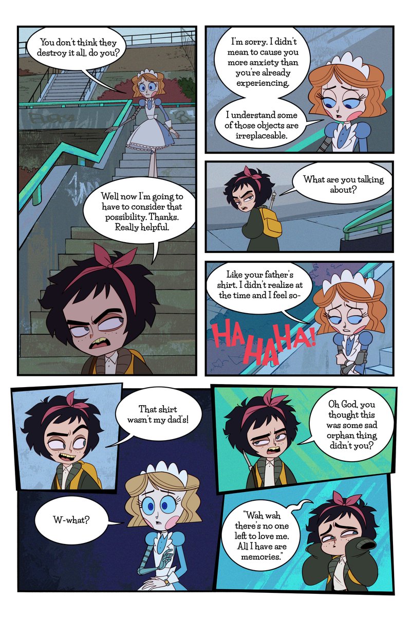 Emmy_the_Robot's tweet photo. Emmy the Robot - The Path of Vengeance - Part 2

Emmy asks Darcy about her lost shirt. https://t.co/ZHv8V8hZSq