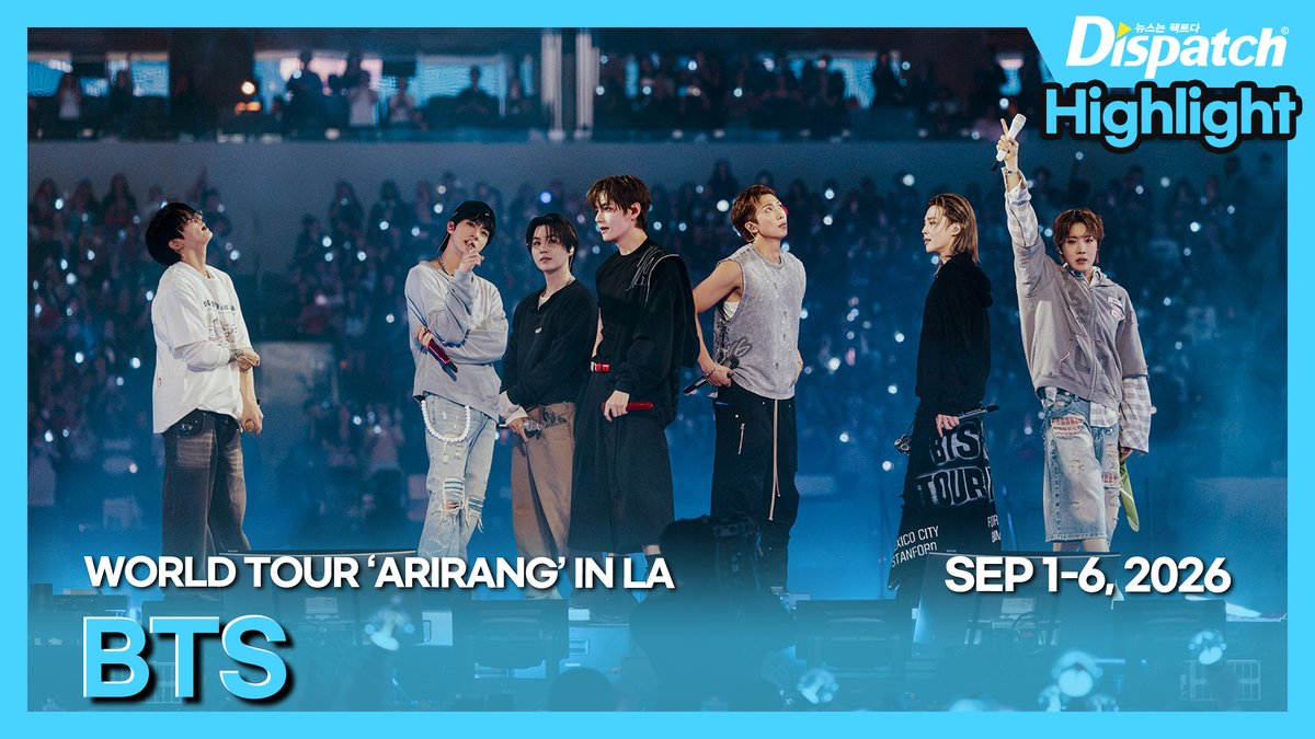 Dicon_korea's tweet photo. [🎥] 방탄소년단 월드투어 '아리랑' 인 로스앤젤레스 하이라이트ㅣBTS WORLD TOUR 'ARIRANG' IN LA HIGHLIGHT [현장]

https://t.co/CDdO9nJLle

#방탄소년단 #BTS #RM #진 #슈가 #제이홉 #지민 #뷔 #정국 #알엠 #JIN #SUGA #JHOPE #JIMIN #BTS_V #JUNGKOOK #김남준 #김석진 #민윤기 #정호석 #박지민 #김태형 #전정국 #아리랑 #ARIRANG #월드투어 #LAcon #ARMY #DIPE #디스패치 #dispatch