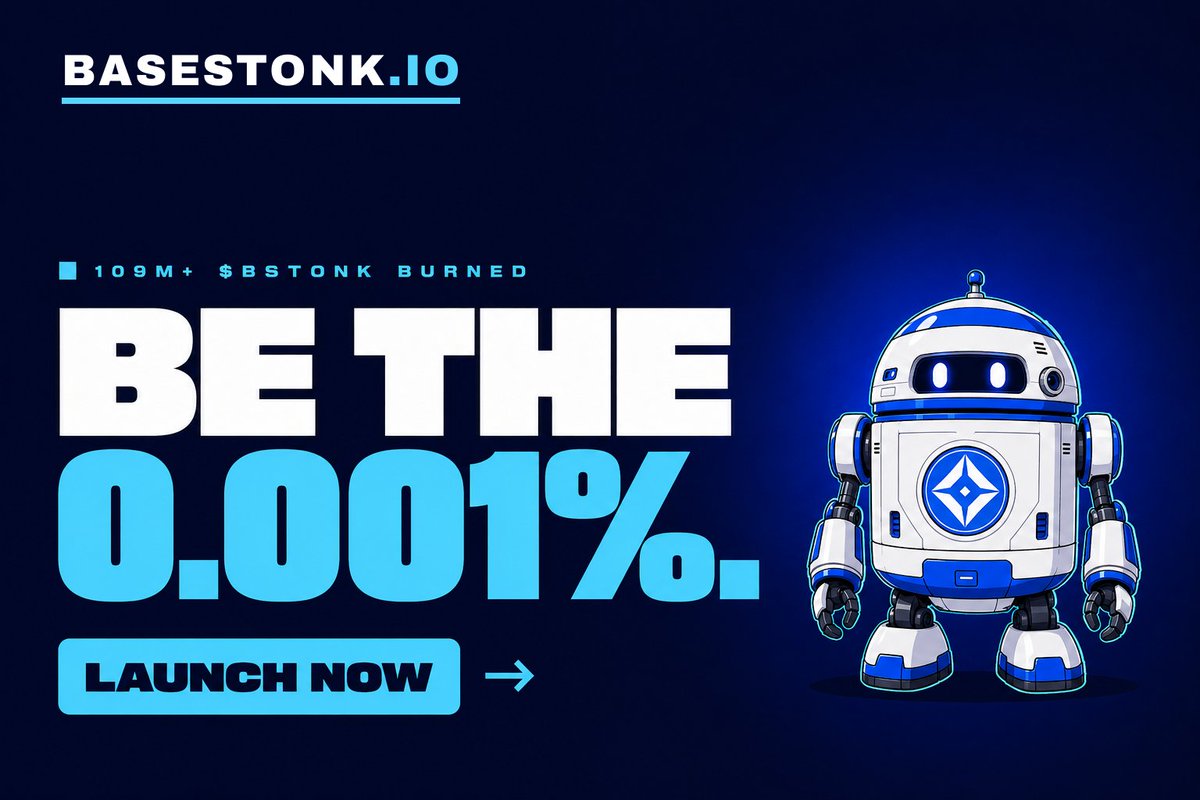 BaseStonk's tweet photo. MOST PEOPLE will read this and DO NOTHING.

109M BSTONK burned already. Over 11% of supply, gone for good, and not one of those burns needed a man or woman.

The 0.001% are NOT SMARTER. They just MOVE FIRST.
base:0x0f61edbfe6cd86024c0f210c0695b08df55fdfc9 https://t.co/XjwIoTPnfd