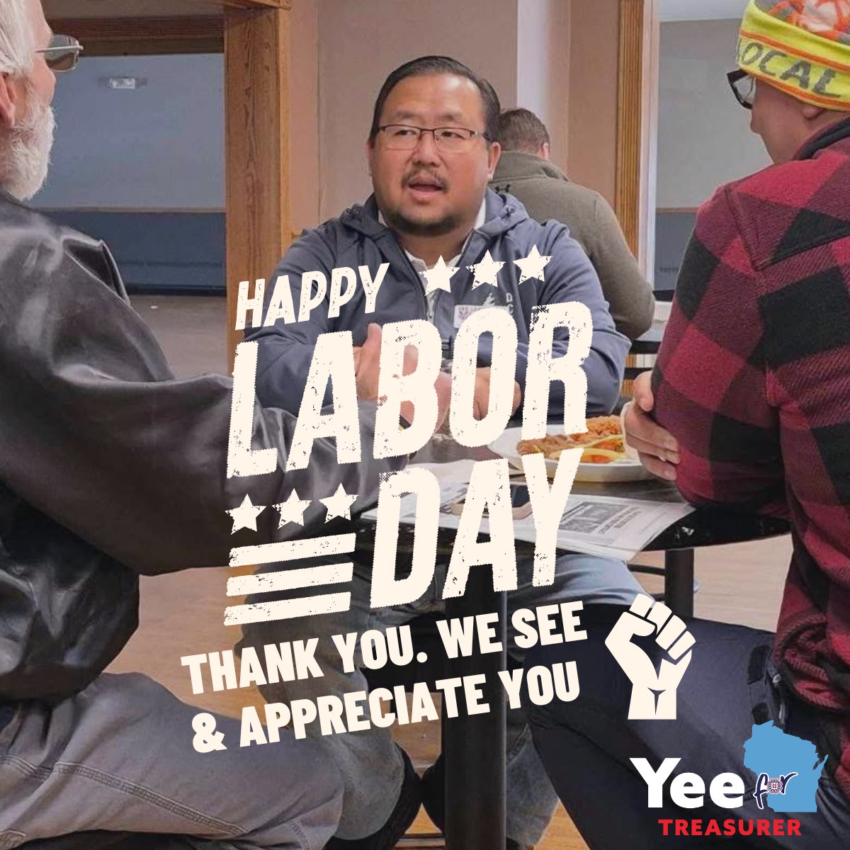 yeeforwi's tweet photo. This Labor Day, we honor the workers whose skill, dedication, and perseverance keep our communities moving forward. Thank you for everything you build, serve, create, and care for,today and every day. #LaborDay #YeeForWI https://t.co/0SFEOHiOdA