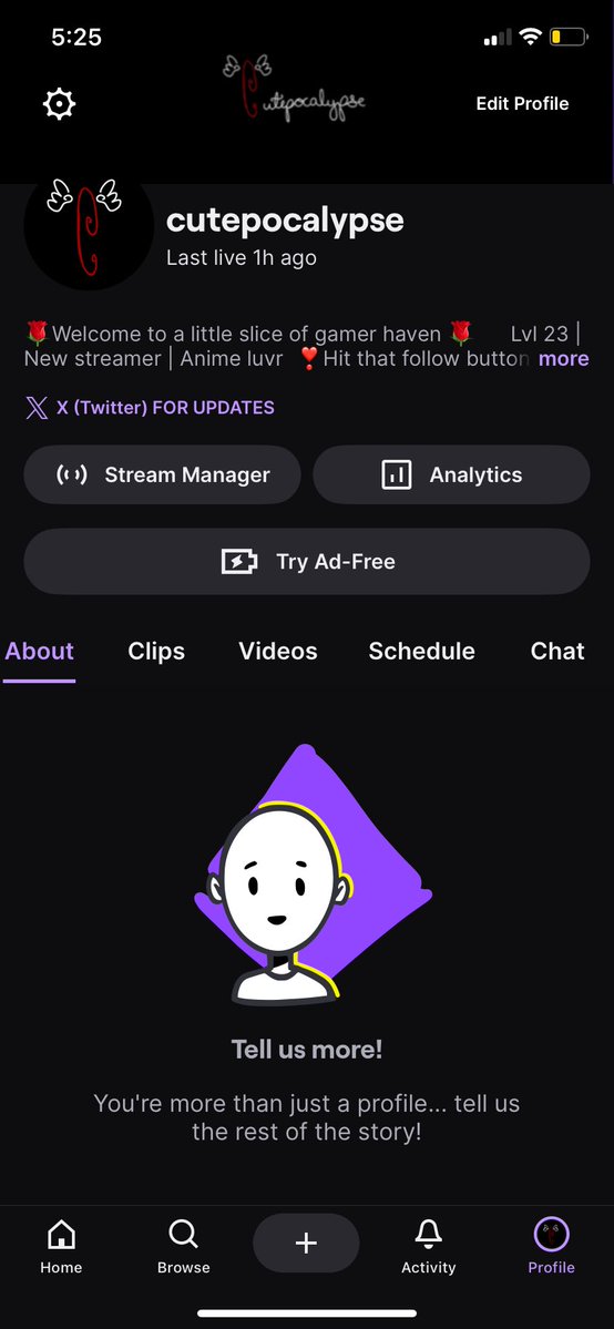 Cake222Face's tweet photo. Go watch my latest stream! 🥀🌹 @cutepocalypse
Friend me I’d love to stream together or game it! 🎮🖤Looking to do a movie night soon! I just started cinnamon roll the movie 🍿 🎥  #twitch #friends https://t.co/10grozQo2P
