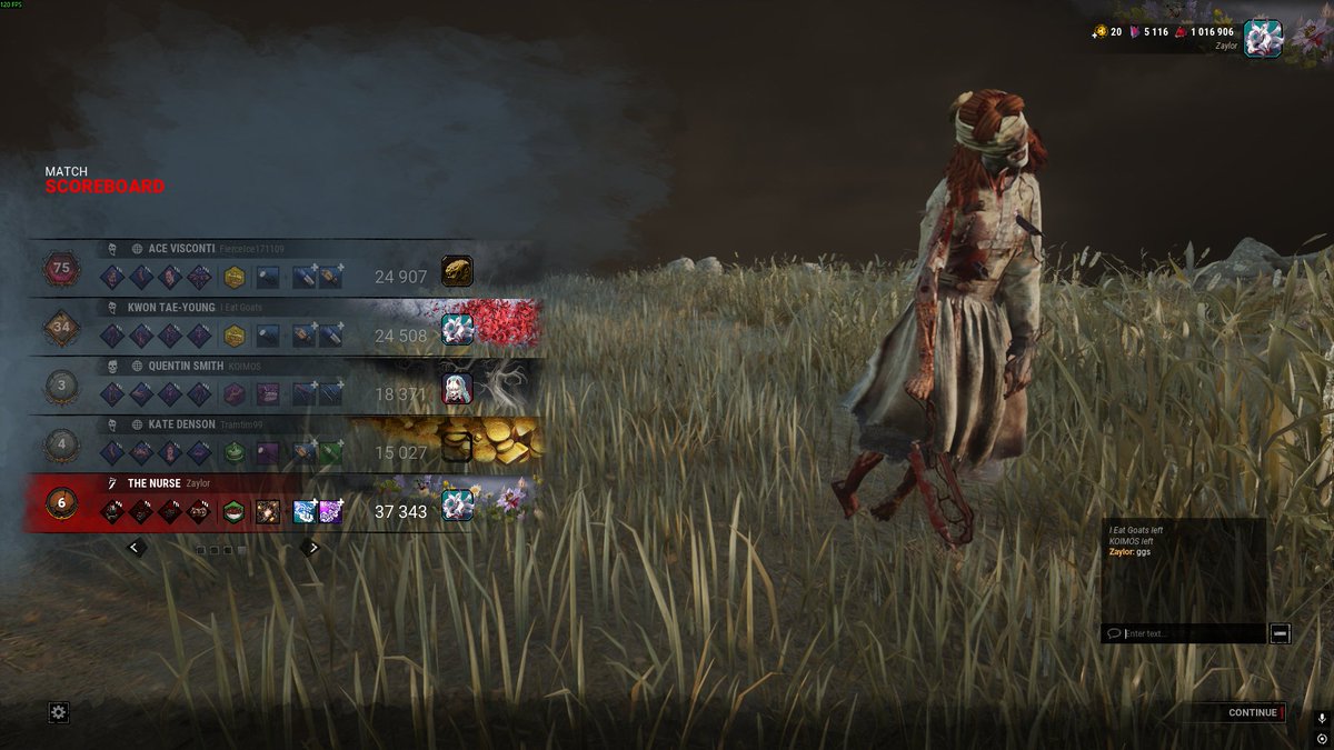 luhPrezzyyy's tweet photo. Im really enjoying nurse rn ( Build is ass ik i dont really have perks on killer ) https://t.co/38fA1JcUUk