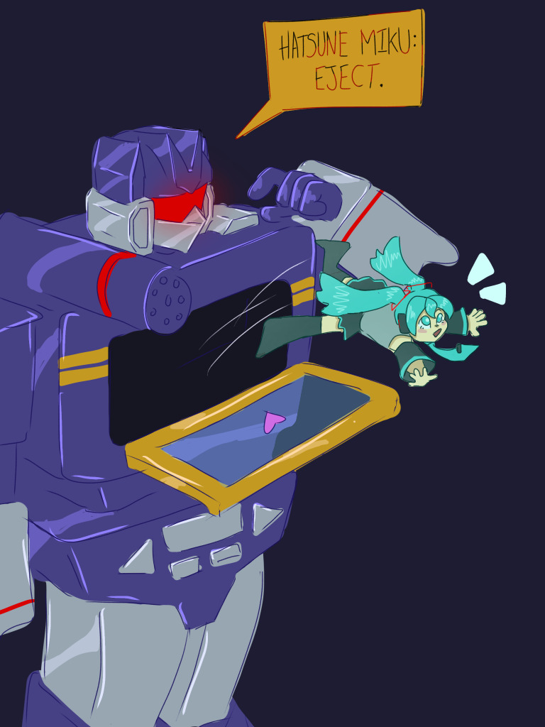 bigcatfishe's tweet photo. go go go! #soundwave #miku https://t.co/UUDGf3oqd1