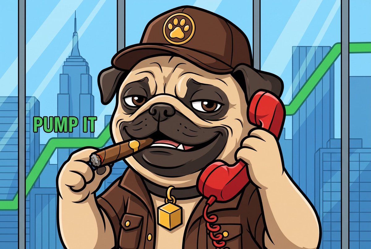 Pugups's tweet photo. The 🅿️ugfather is on the phone. Act accordingly. https://t.co/DwcXEaPGyV