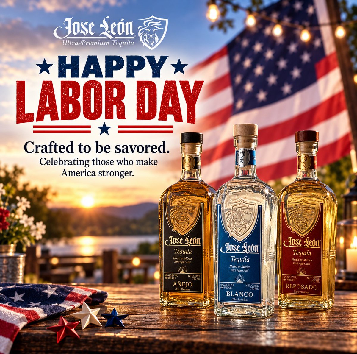 JoseLeonTequila's tweet photo. Enjoy Your Labor Day with Family and Friends

#Mustbe21 #DrinkResponsibly https://t.co/aLRDTA3mIW https://t.co/IosgBbGxlu