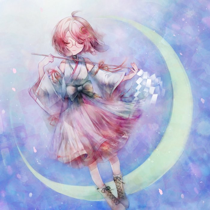 _aqlio_'s tweet photo. 🌸お知らせ🌸

『ツキノワ』ジャケットイラストを担当しました。

和テイストで神秘的な雰囲気のとっても綺麗な曲です。ぜひ聴いてみてください🌙✨ https://t.co/pqVfeMaruI