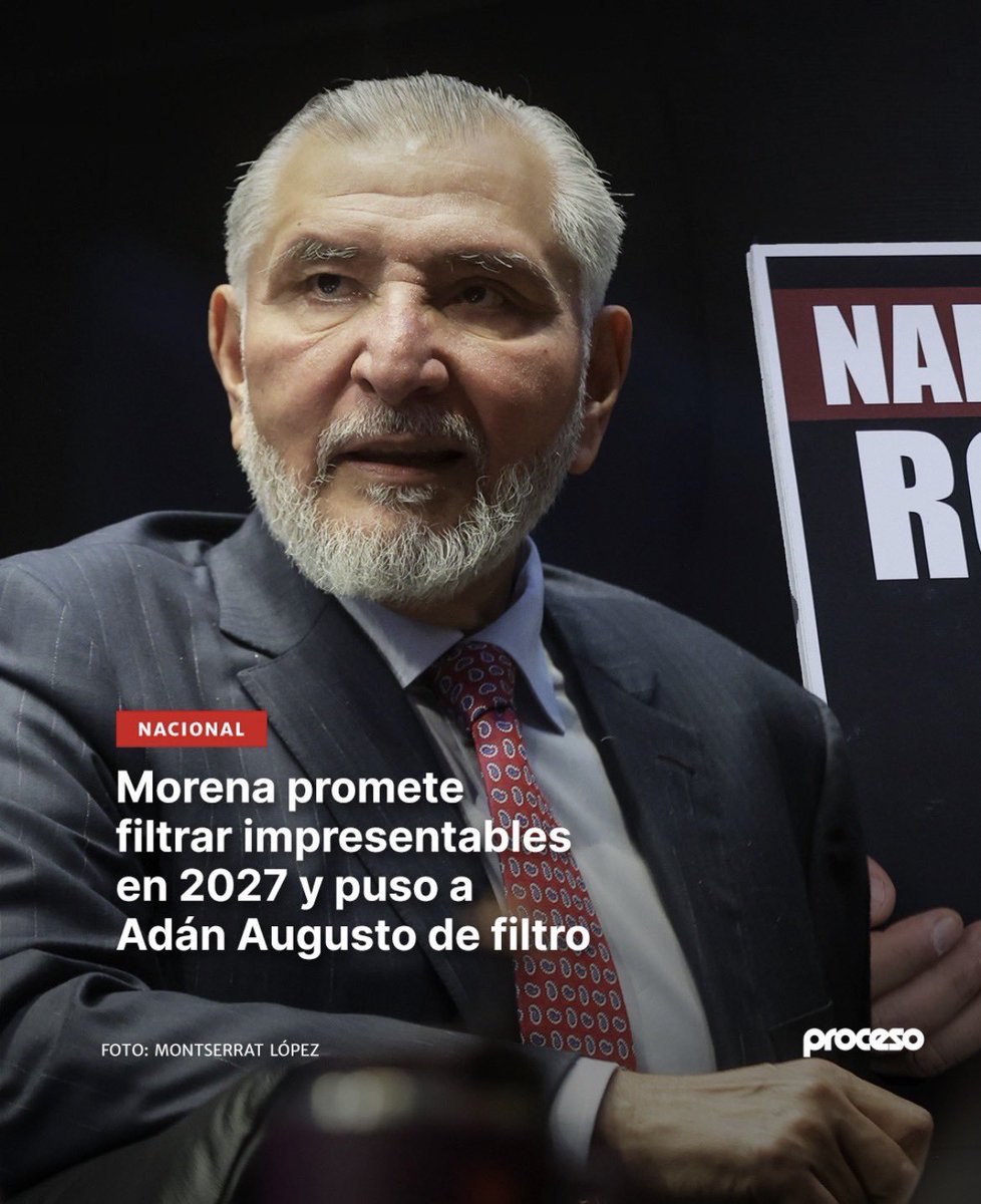 Alfie_Acosta's tweet photo. Ariadna Montiel (@A_MontielR) mencionó que en MORENA cerrarían sus puertas a los candidatos relacionados con el narco y la corrupción con rumbo a los procesos electorales del 2027.

Y para que eso no sucediera, crearon una comisión que "revisará" todos los perfiles encabezada por nada más y nada menos que Adán Augusto (@adan_augusto), líder de "La Barredora".

Estos hijos de perra no conocen lo que es el cinismo... ¡ni la despistan! 🫩