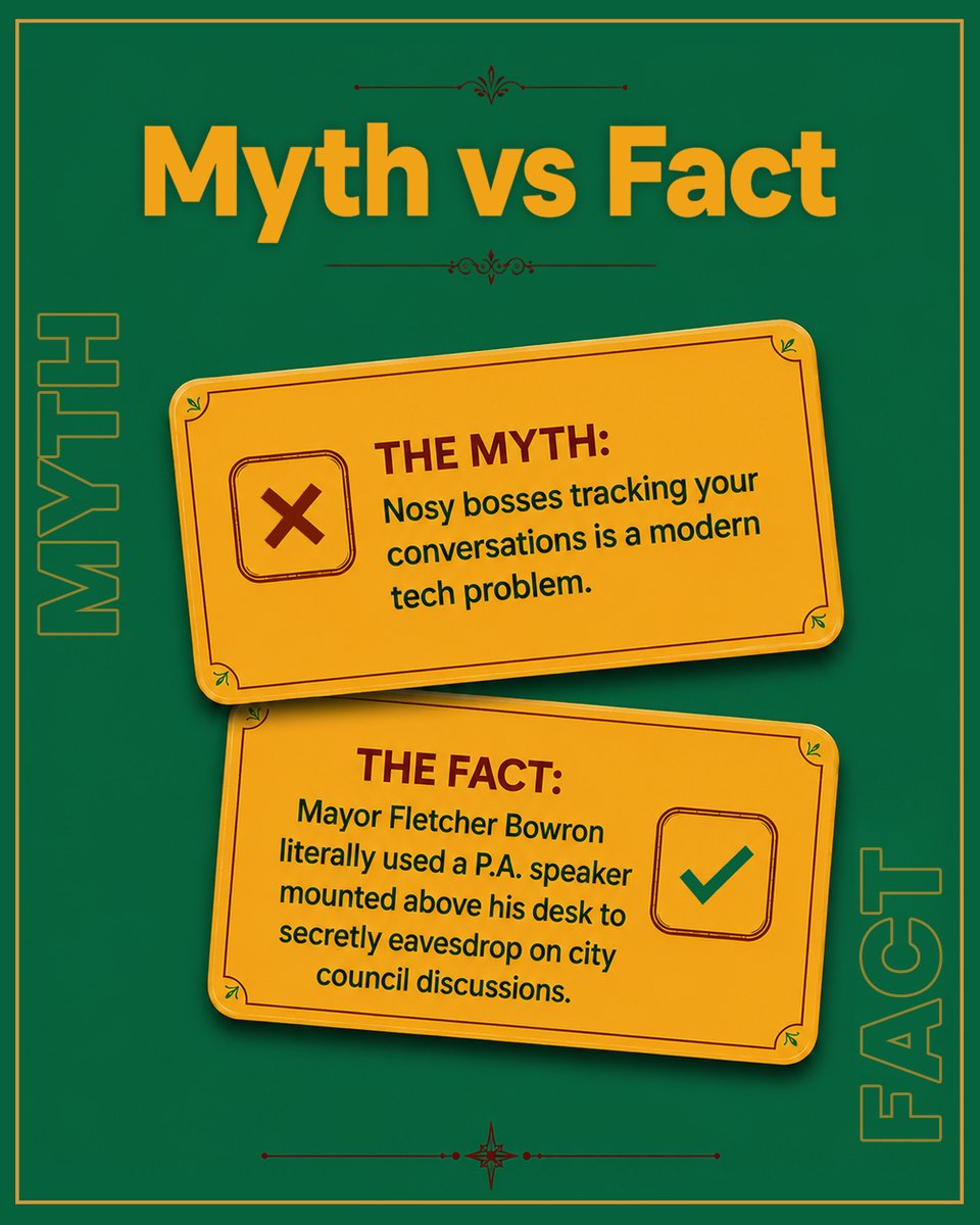 michael_a_dorn's tweet photo. Myth vs Fact:

Myth: Tracking conversations is a modern tech problem.

Fact: Mayor Fletcher Bowron used a P.A. speaker above his desk to secretly eavesdrop on LA City Council.

LA politics has always been creative.

— American Alcalde, 10 vols, 1848-2025 https://t.co/CCwysd1C1Z