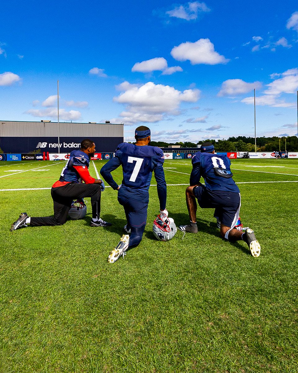 Patriots's tweet photo. Back in the saddle 🙌 https://t.co/G6Jirk0VPh
