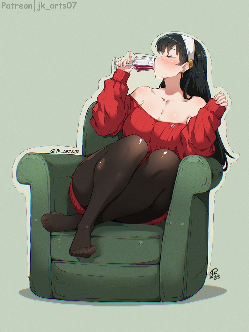 jk_arts07_'s tweet photo. Monday 🍷
 #spyxfamily #yorbriar https://t.co/vPwNInAqy5