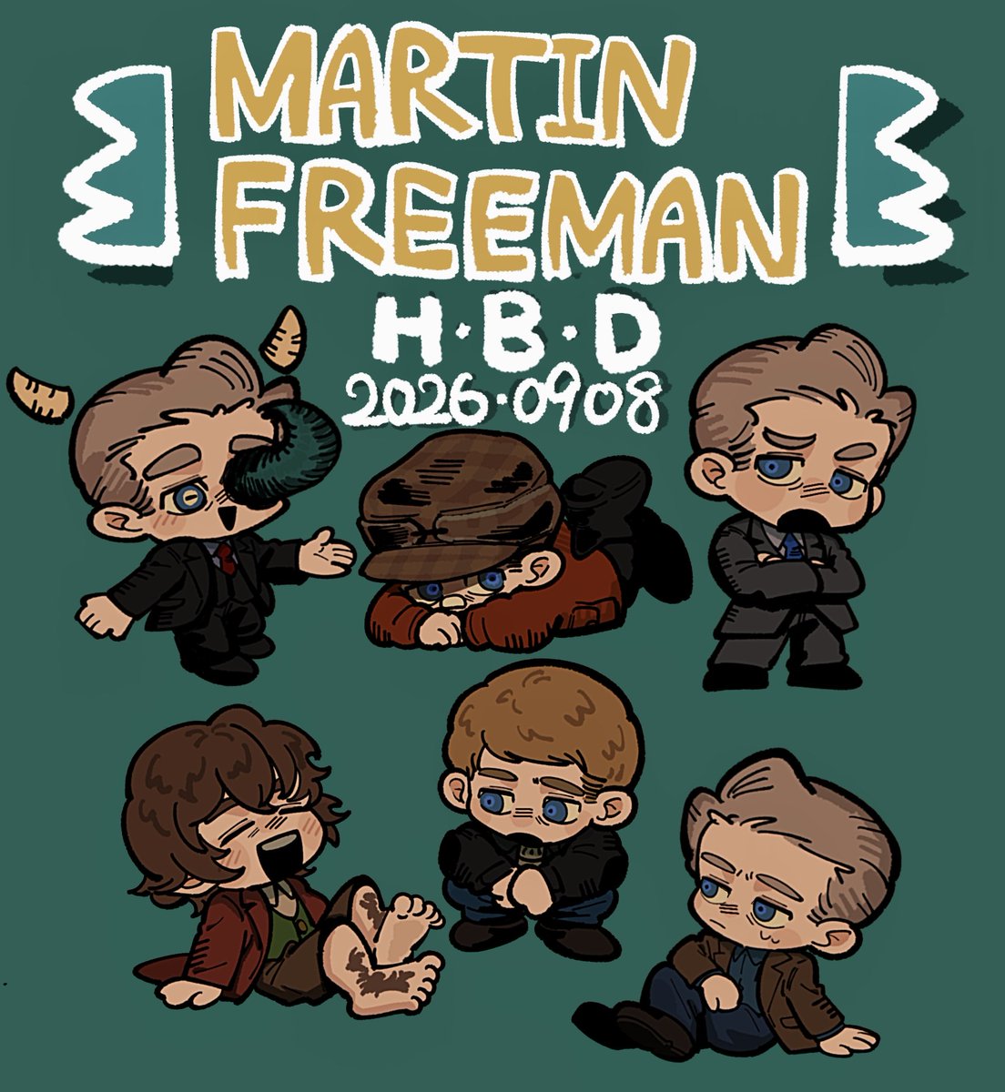 arrrrralala's tweet photo. 今年も誕生日おめでとうございます🎊
健やかで穏やかな一年になりますように

敬具
#HappyBirthdayMartinFreeman https://t.co/Cs2DjBvbVt