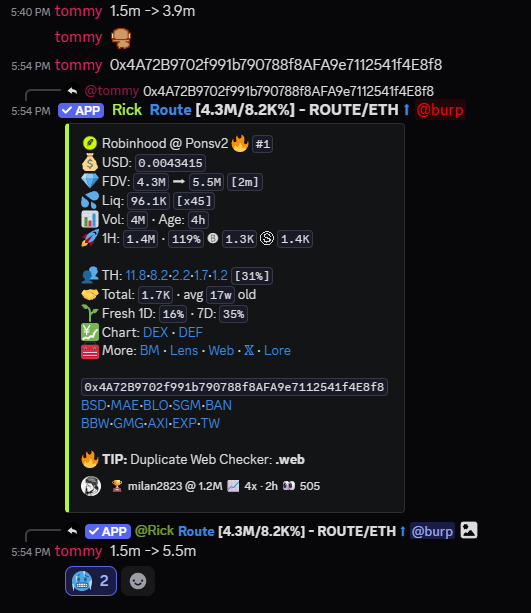 DigiWorldd's tweet photo. gROUTE

Never fade @CryptoTomYT  thesis. He called this gem with research behind it and saw how undervalued the concept was ✍️

$1.5M -> $8M $ROUTE https://t.co/YsM79PxECq