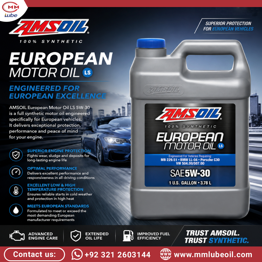 ChuMatsuilm's tweet photo. Experience premium protection with AMSOIL European Motor Oil LS SAE 5W-30 (3. 784L). Engineered for European vehicles, it delivers wear protection, cleaner performance, temperature stability, and longer engine life. https://t.co/NCuvw6OcBi