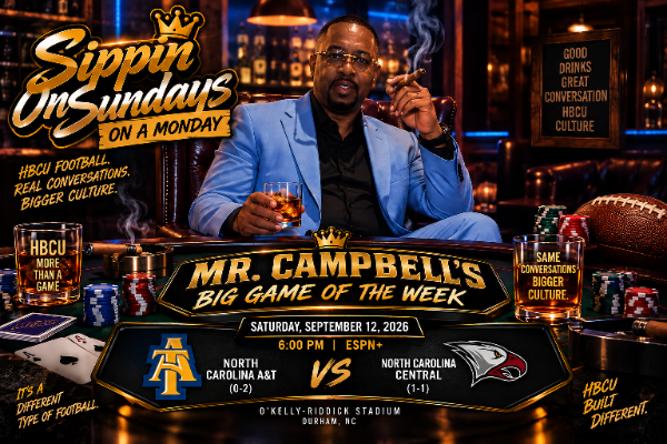 IWeaveSteve's tweet photo. SIPPIN ON SUNDAYS ON A MONDAY, TONIGHT 8 PM: UNK, @ZoPhillips1400, @teddyk95 TALK ABOUT OUR BIG GAME OF THE WEEK! LISTEN TO ME WHY #NCA&amp;T VS #NCCU IS MY #HBCU GAME OF THE WEEK! #KEEPSIPPIN! #PASSTHEBOTTLE! CLICK THE LINK FOR TONIGHT'S SHOW! https://t.co/r3NsrE31qR https://t.co/UumfJkxiZ8