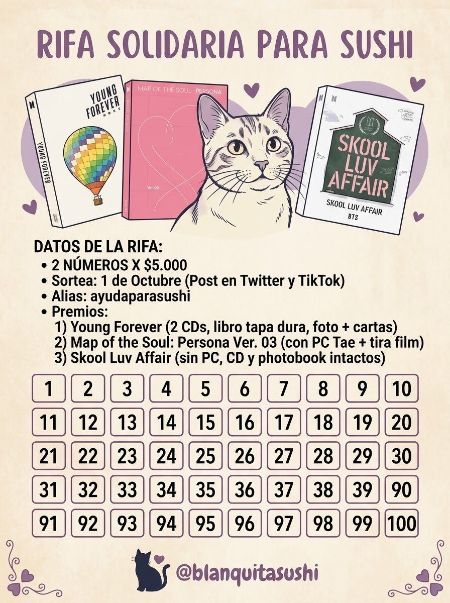chuucatzs's tweet photo. estamos haciendo esta rifa para poder cubrir los estudios del corazón de mi gatita.
cualquier aporte nos ayuda mucho, hasta un rt puede hacer diferencia. 

 📩 Para elegir o reservar un número: pueden escribirme por privado y les paso la grilla https://t.co/KzjJBoLk8S
