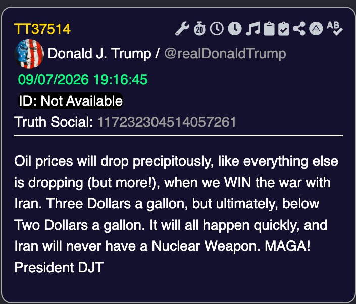 ScottZPatriot's tweet photo. Just like clockwork! 

Gas and groceries will keep dropping to neuter the D's talking points. 

Red October, anyone? https://t.co/qTEb0wKvvs