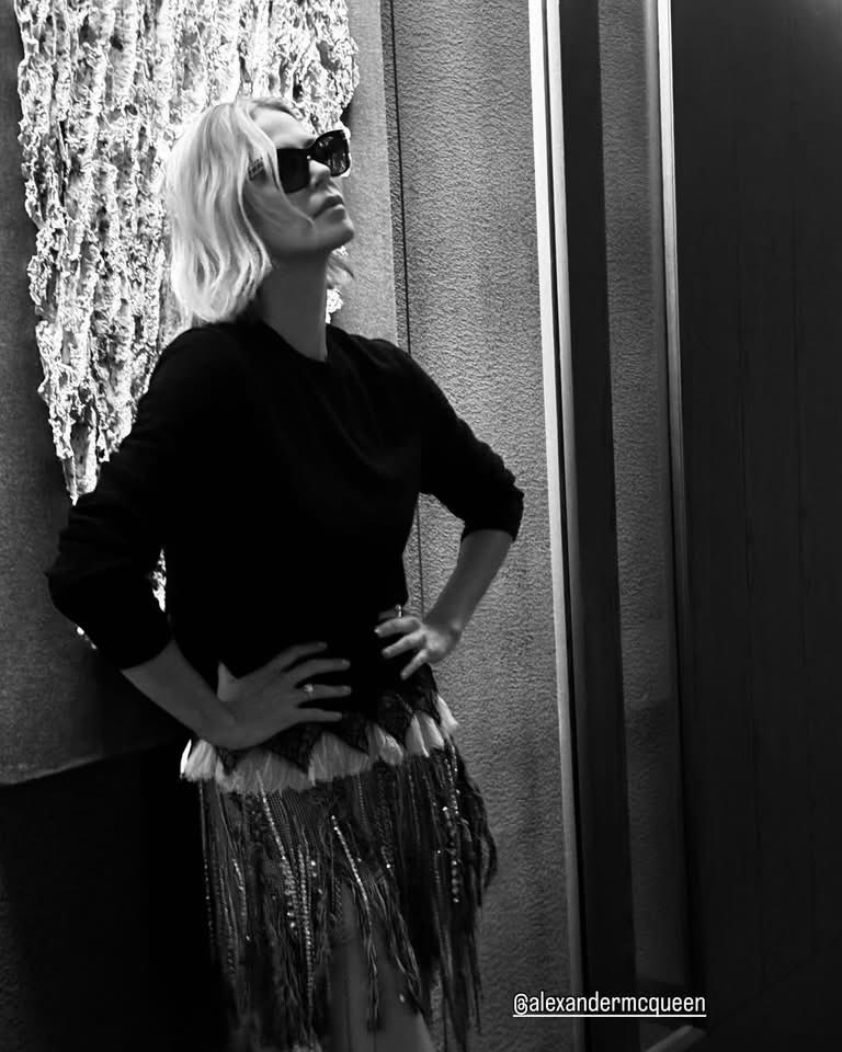 Charlize6396's tweet photo. “Is my face eating up here? Am I slaying the house down boots? Is this giving?” 

#theoldguard2 #nyc https://t.co/0QgQOdLKdX