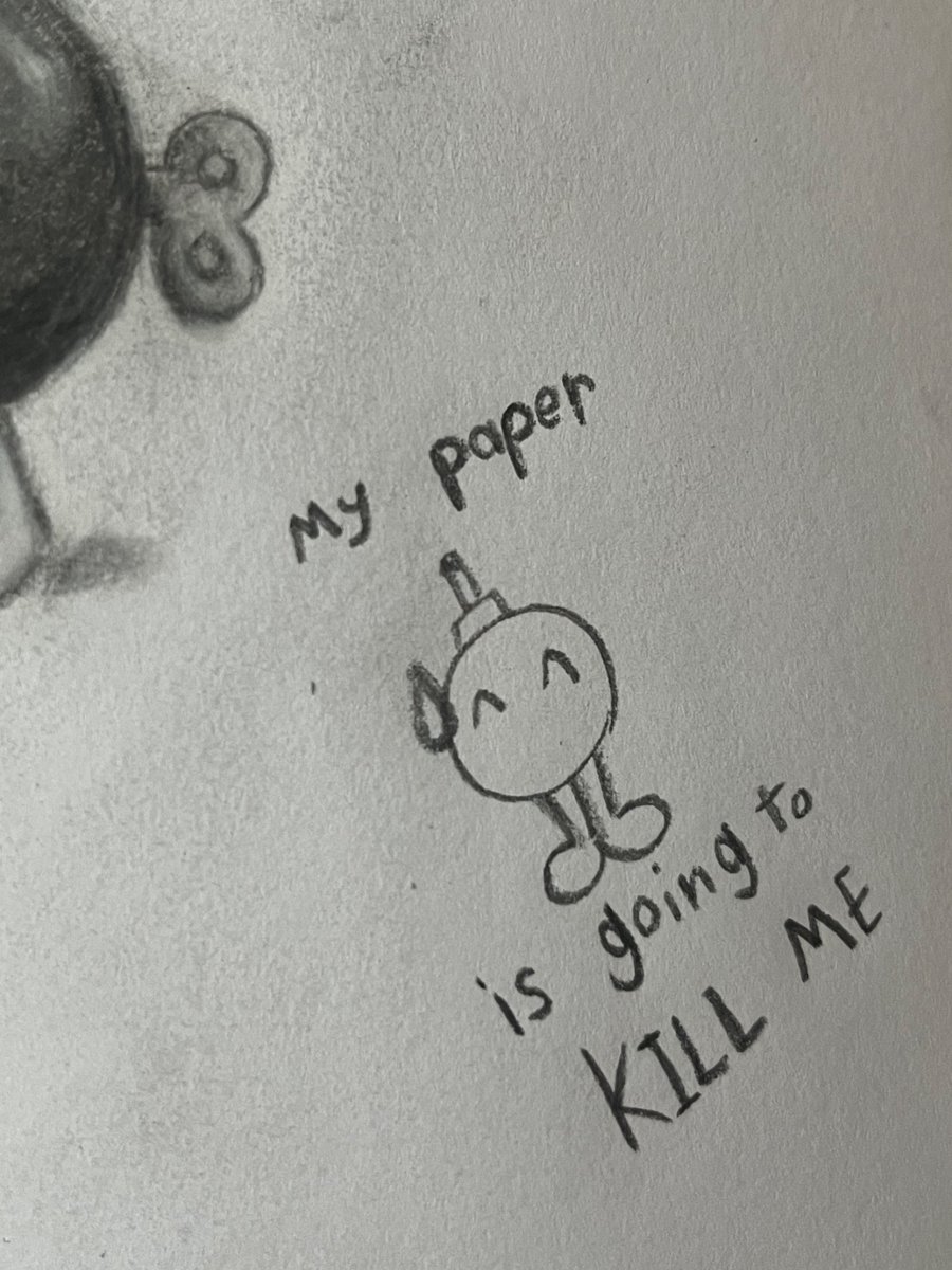 KingBobom96's tweet photo. I found a charcoal pencil set, and decided to draw a Bob-omb, as one does

He's very wonky, but I think I like him 🥺

#mariofanart #art #bobomb https://t.co/7IFkem4Elz