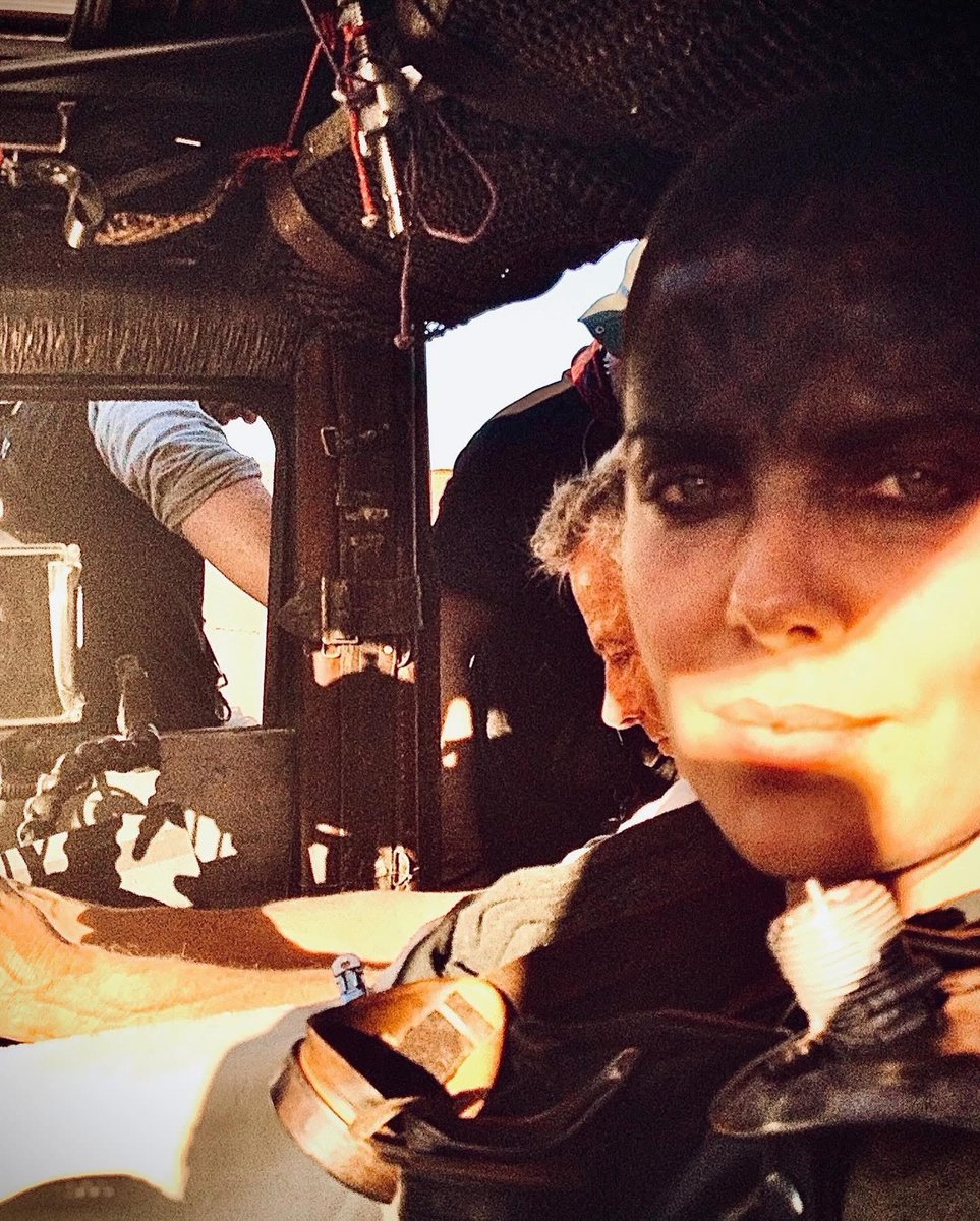 Charlize6396's tweet photo. How it started vs how it ended 
…can’t believe it’s been 10 years since I shaved my head and boarded the War Rig. https://t.co/9Og832caoS