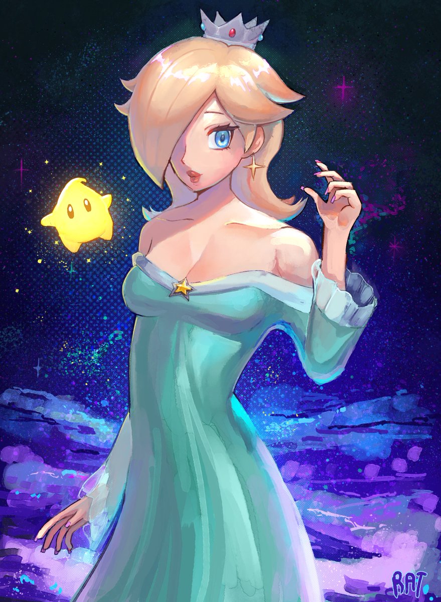 AndrogynousRat_'s tweet photo. i drew my queen <3 #rosalina #mario #mariofanart https://t.co/p9yk0WV5lr