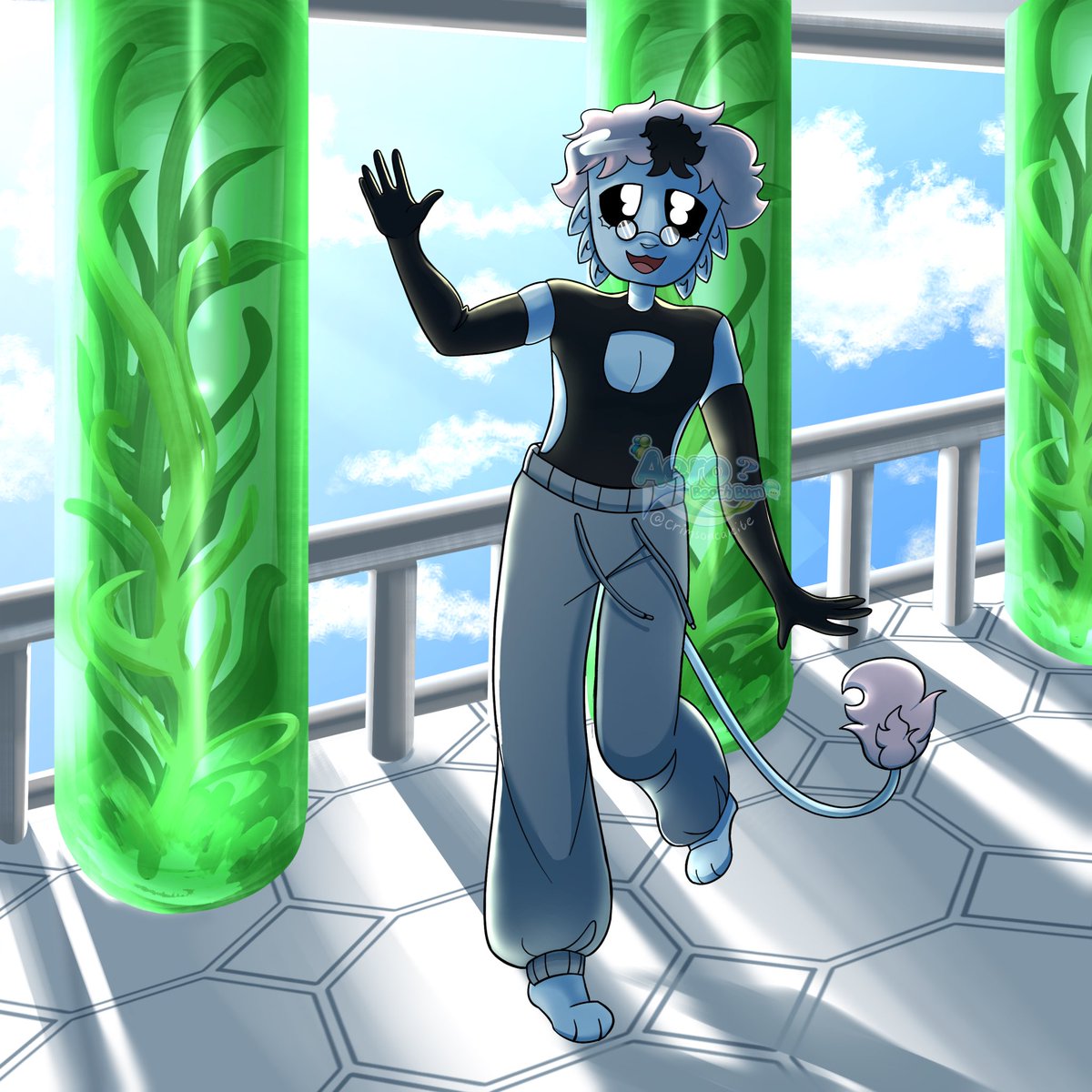 crimsoncalcite's tweet photo. Arrival..💙 #digitalart https://t.co/ZPZElkPpsQ