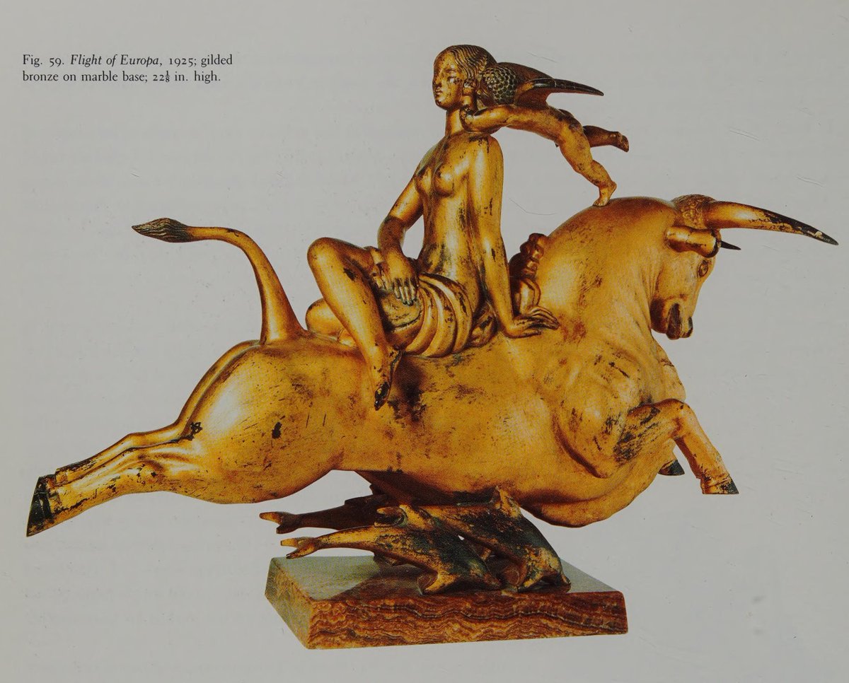 Ioglady's tweet photo. looking through some art deco artbooks and europa and the bull was a very common subject in the 1930s... vally wieselthier, waylande gregory, paul manship, russell barnett aitken https://t.co/kchAlc9vQ8