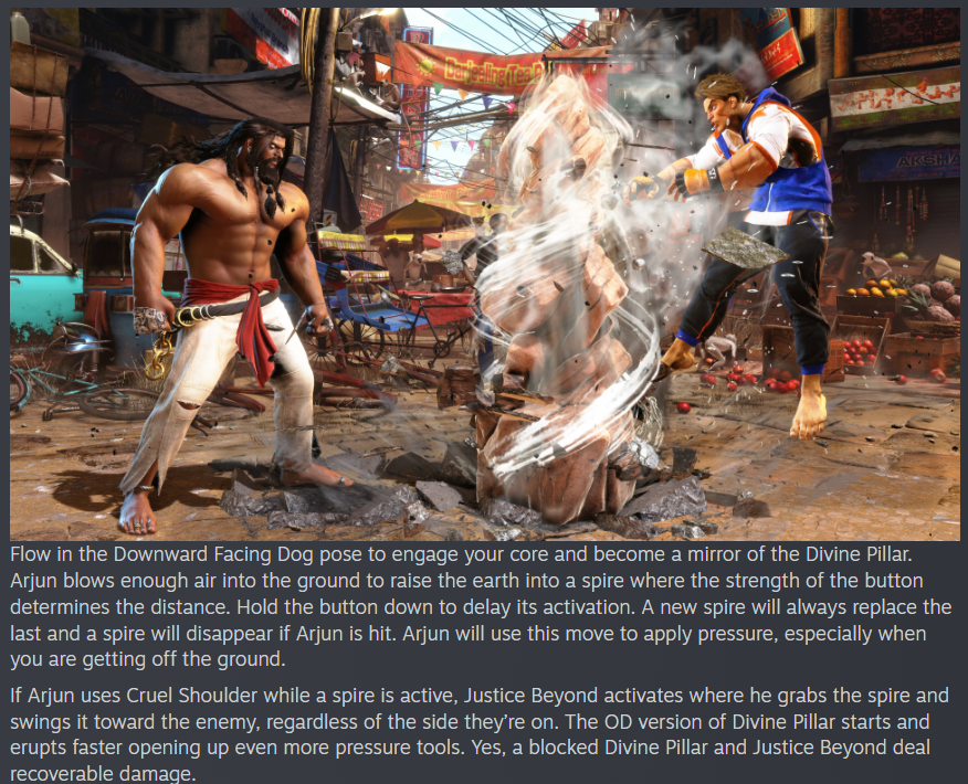 FGAnniversaries's tweet photo. Some of the first gameplay details for Arjun in Street Fighter 6.
https://t.co/VOnYrmpVxW https://t.co/35jDs9EqP1