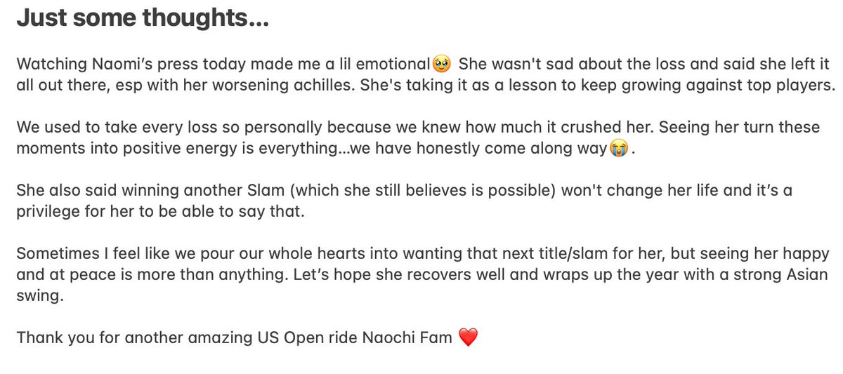 iamcoolbananas's tweet photo. Naomi's R16 Press:

https://t.co/Tl022Js5bq

also haven't posted a note in a while lol❤️ https://t.co/gpcRHKgKYZ