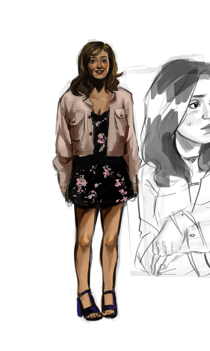mouse99920's tweet photo. jackie sketch and it's the exact same but it's rendered (sort of) #yellowjackets https://t.co/lLJOLyMktv