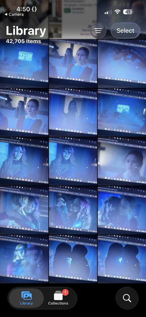 shootlander's tweet photo. got to the choni kiss in my rewatch and started taking pictures like it was a concert https://t.co/3cOrQE45kX