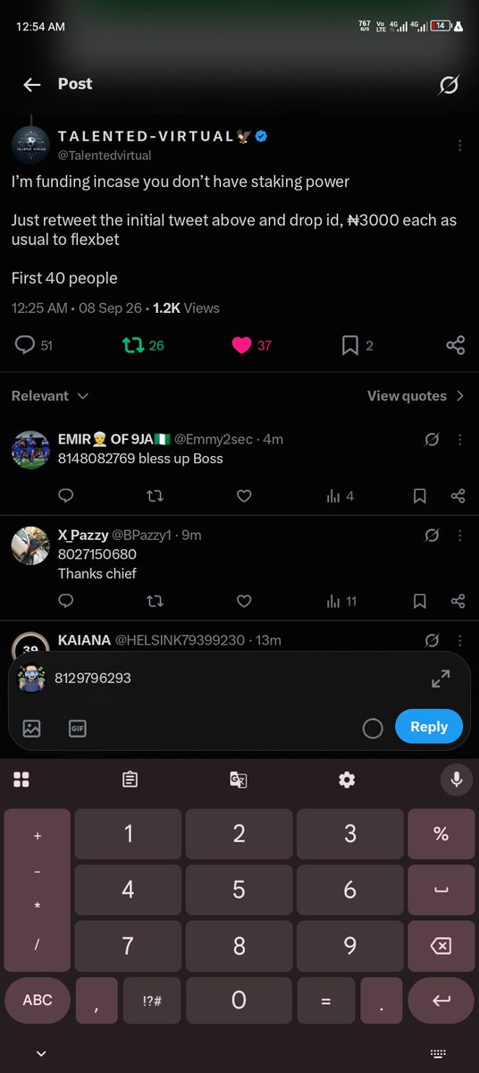 Cryptocolonel8's tweet photo. @Talentedvirtual 8129796293 https://t.co/AIQ1v2vJnF