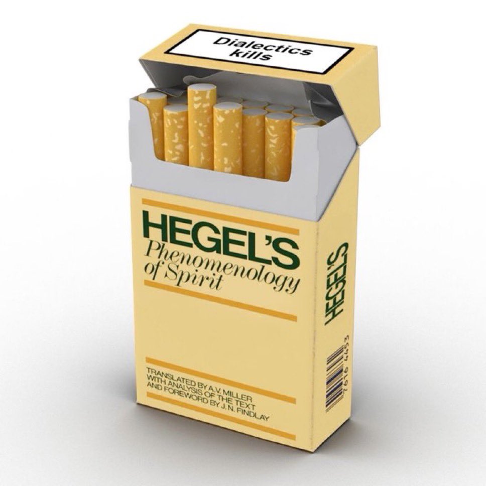 CamilleAnSich's tweet photo. Are you smoking from the Hegel pack or the Marx pack 🤔 https://t.co/mm2i2HOxBL