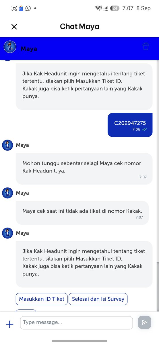 mamanjhr's tweet photo. @myXLCare Min, tiket saya asalnya masih ada, tulisannya sdh selesai pdhl blm ada penyelesaian, dan barusan saya buka lg chat maya udah tiket saya udah dihapus. Gmn nih @myXLCare saya ini bayar, duit diambil tp nggak dpt layanan apa-apa, giliran komplain, dihapus https://t.co/trALd2Z1wy