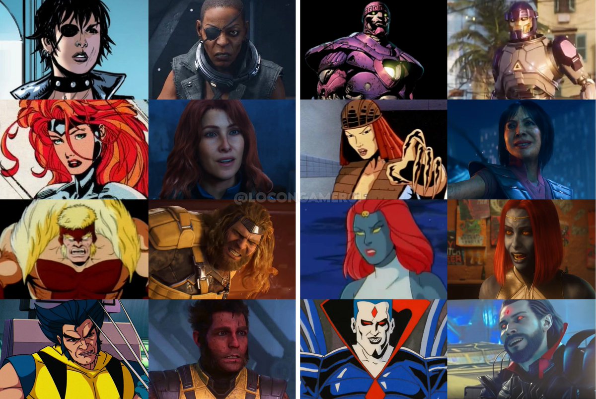 LOCONGAMER01's tweet photo. El diseño de los personajes de Marvel Wolverine, ha sido un desacierto total; han arruinado a todos los personajes, no se salva uno, ni el centinela se les salva. 

Pero con razón Insomniac Games contrató a Mackenzie Patrick, la misma diseñadora del fallido y fracasado CONCORD; por esta razón, el fallido diseño de los personajes.

¡QUÉ DESASTRE! 😠