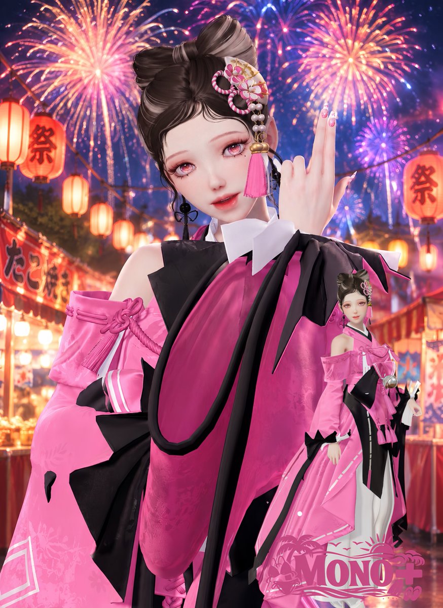 ma1k0_krpr's tweet photo. Colorful’sさんとのコラボ企画👘 
モナはピンクを担当しました🎀
個性溢れる浴衣コーデ、全員とても素敵なので見て頂けたら嬉しいです✨️

Colorful’sさん、コラボありがとうございました🫶
 #キラパラ 
 #monotone_plus 🐼🩶 https://t.co/Rab6FwnhvT