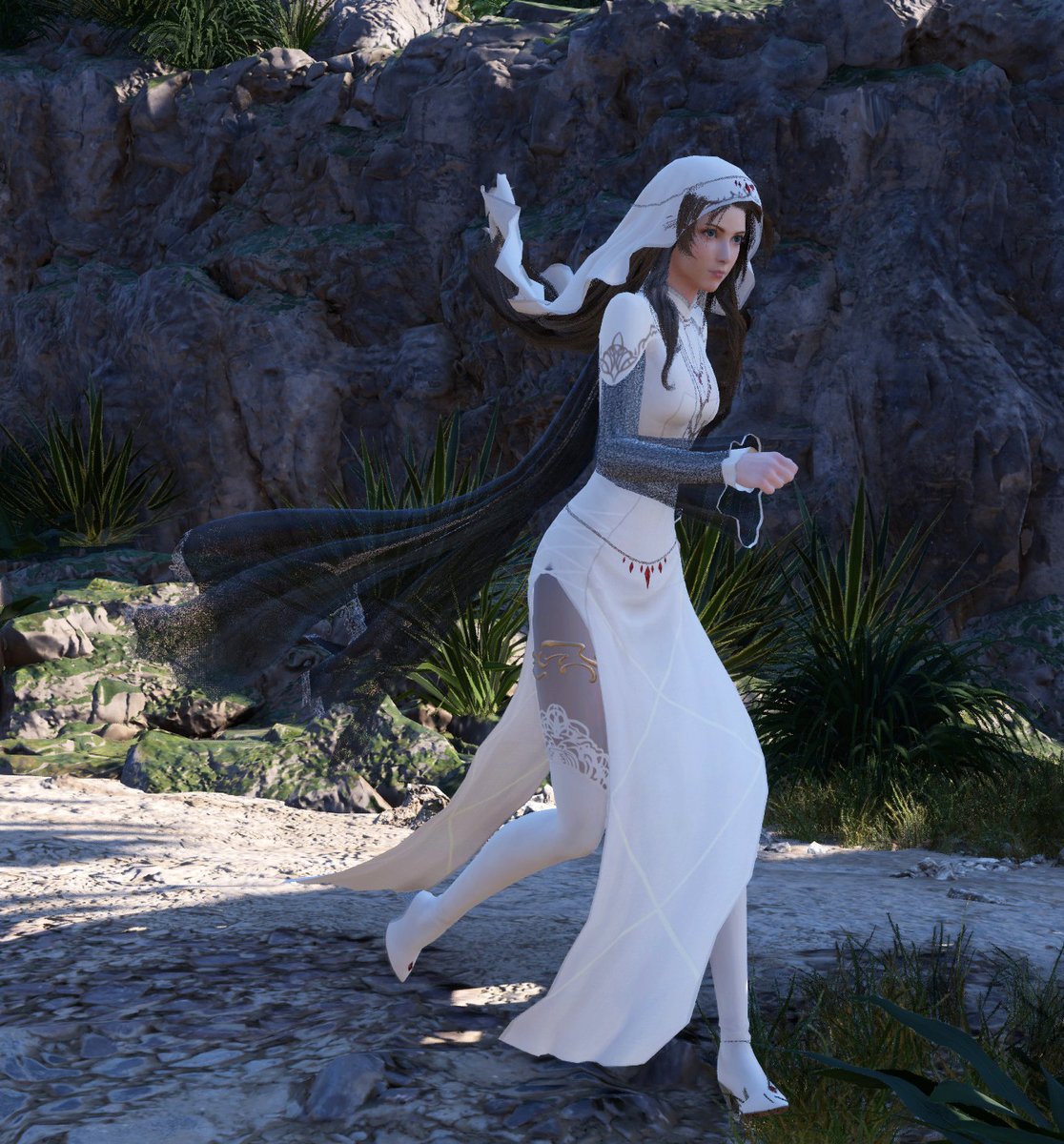 JasniMods's tweet photo. WIP I'm pretty satisfied with the physics on this. I am still working on the transparency of the cloak and the wrist sleeves. I might try separating that mesh from the rest and redoing the cloth as a glass type of material. Should be done tomorrow! https://t.co/A3euypzRv6