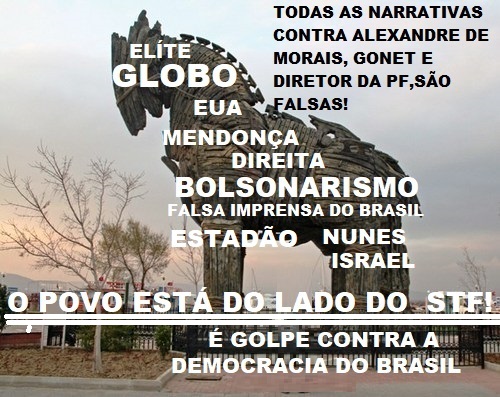 ZATANGOIES's tweet photo. #O Povo está com o STF! É hora de reagir! #Mais uma vez, a falsa imprensa do Brasil, aliada ao Bolsonarismo e a Direita,se movem para um Golpe contra o STF, com as repetidas narrativas falaciosas,no intuito de provocar na sociedade a dúvida de nossas instituições democráticas! https://t.co/78keFFeODu