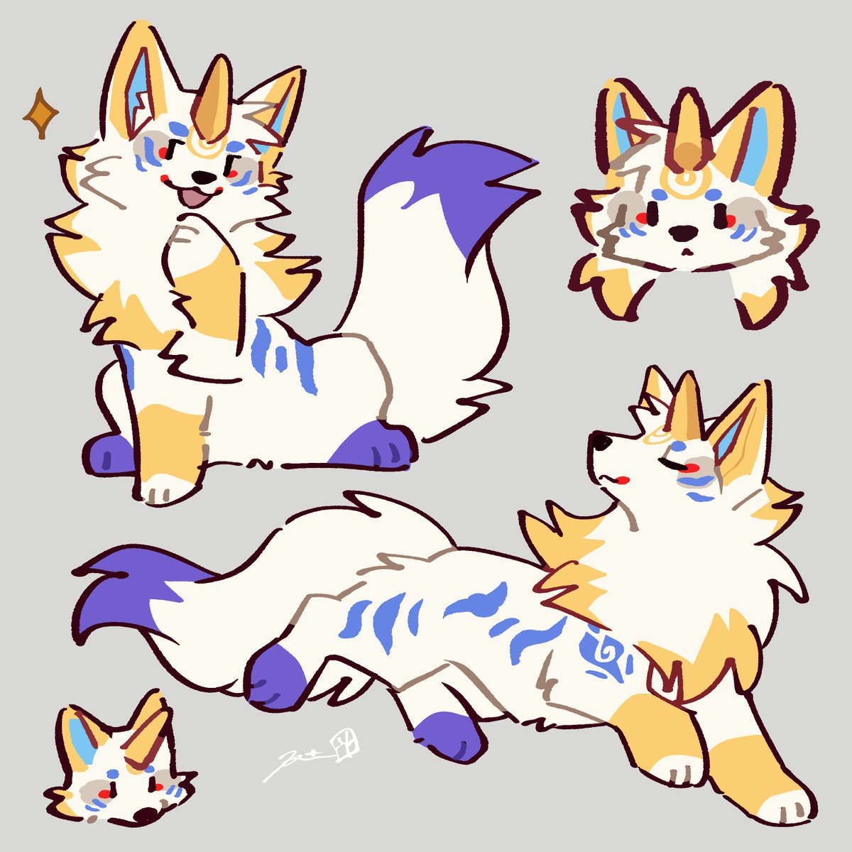 Gelat0Len's tweet photo. Cute doggo!
Let's make some stickers with it~
Art by: @rinrinwolf https://t.co/FyzcI1Lw85