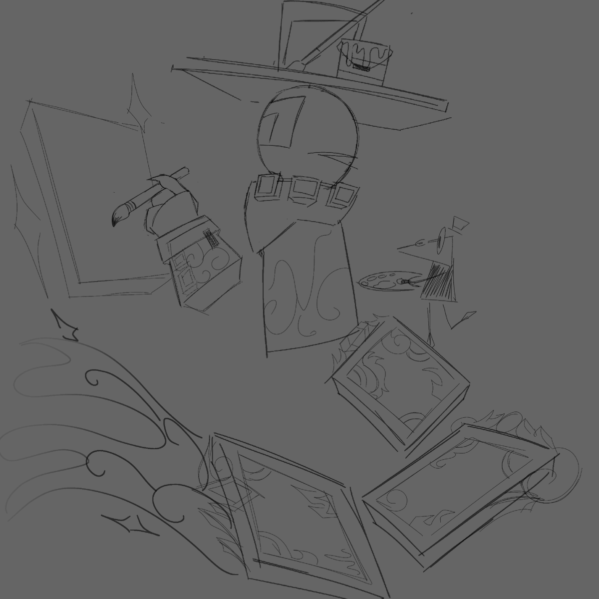 SHADESQUEST's tweet photo. Some doodles of em, I really like drawing this guy:)

@ABSURD1TIEZ 

#daveandbambi #dimensionaldeepend https://t.co/U6ueJROFQL