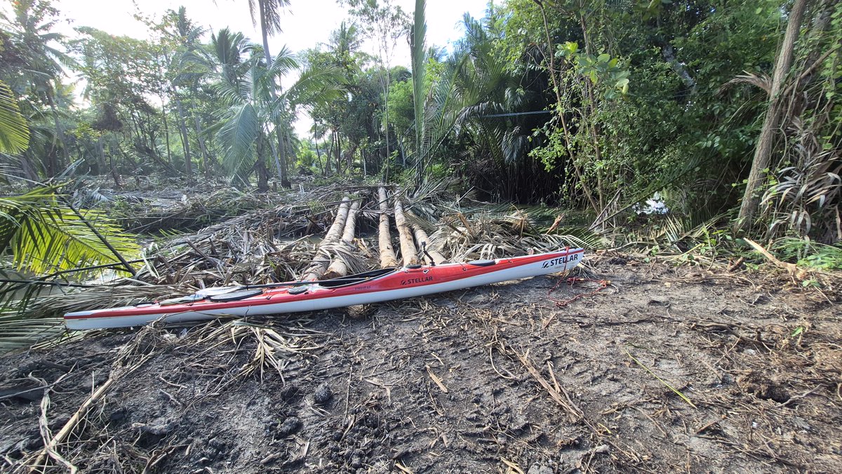 misterkwai's tweet photo. #portage I then got back in my kayak, but it got stuck in nipa palm branches, so I had to exit the kayak again and wade waist deep in water. :/ https://t.co/okHjymkgrG