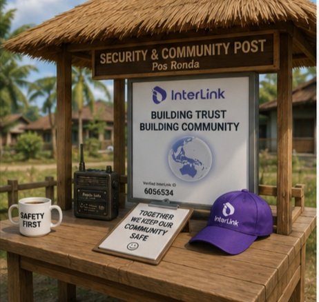AmarS15820's tweet photo. Beautiful natural and tropical environment.
The thatched-roof security post looks attractive and unique.
The “Safety First” message clearly highlights the importance of safety.
The purple cap and branding add a nice professional touch
#InterLink #ITLG #Web3 #Crypto #Ambassador https://t.co/ZkhjkLJ20r