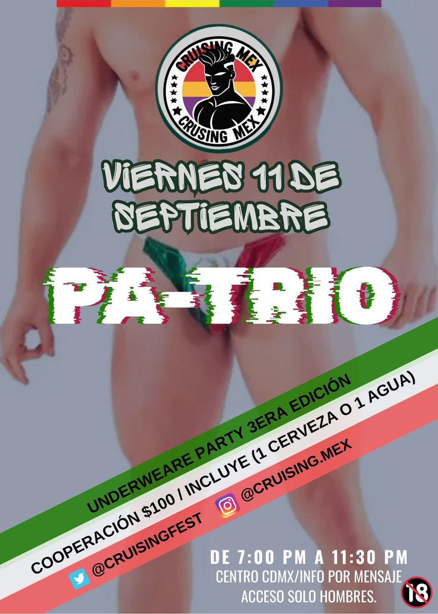 Cachorro_BCRO's tweet photo. Oigan, este viernes hay orgía con @Cruisingfest si quieren venir escríbanle por DM o a mí y les pasamos la info https://t.co/7eiQlCb59o