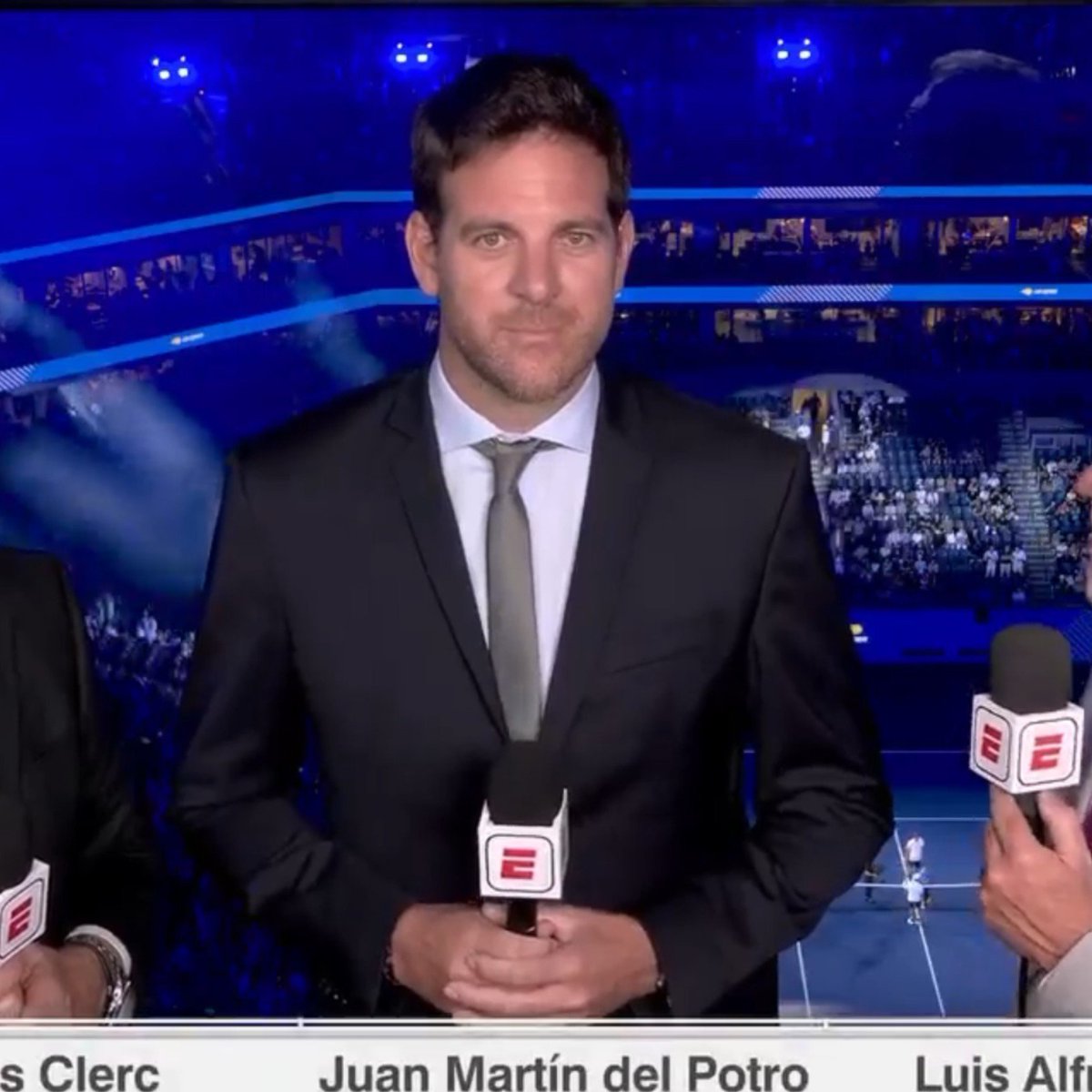 matiasm_02's tweet photo. Qué lindo verlo al señor Juan Martín Del Potro comentando el #USOpen por ESPN ♥️🇦🇷 https://t.co/5qp6zgoGFM