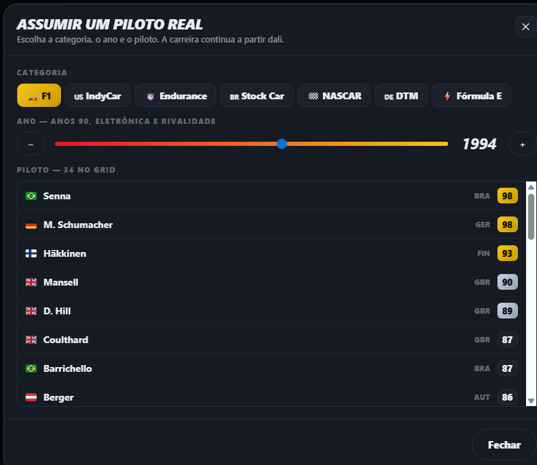 Valnetogbi's tweet photo. Recentemente fiquei viciado no f1 glory graças ao QPE, mas tem algumas coisas naquele joguinho que ainda n tinha ou não tem como as eras desde 1950 e a opção de jogar com pilotos reais em determinadas eras, mais focos em outras categorias ent eu fiz o f1 glory br pra me divertir https://t.co/yEAbtlrUxw