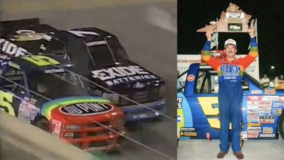 LegendsNascar's tweet photo. Terry Labonte won the 1995 Fas Mart SuperTruck Shootout at Richmond 31 years ago today. ๐
It was the first-ever @NASCAR_Trucks race at Richmond.
#TexasTerry beat Geoff Bodine by .006 seconds to win his first Truck race in his third and final career Truck race. https://t.co/Rl03CzQ6z7
