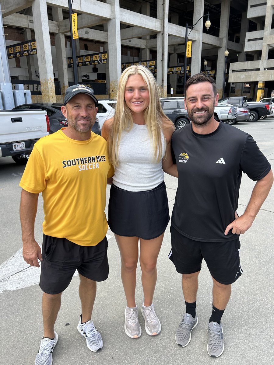 LizzyBoucher13's tweet photo. I had an amazing experience during my recent visit with @SouthernMissSoc at the University of Southern Mississippi! Thank you Coach @DannyOwens145, Coach Ryan Weir, and Dr. Joe Paul for such a great day! SMTTT! @SouthernMiss https://t.co/oLIhOIsCqR