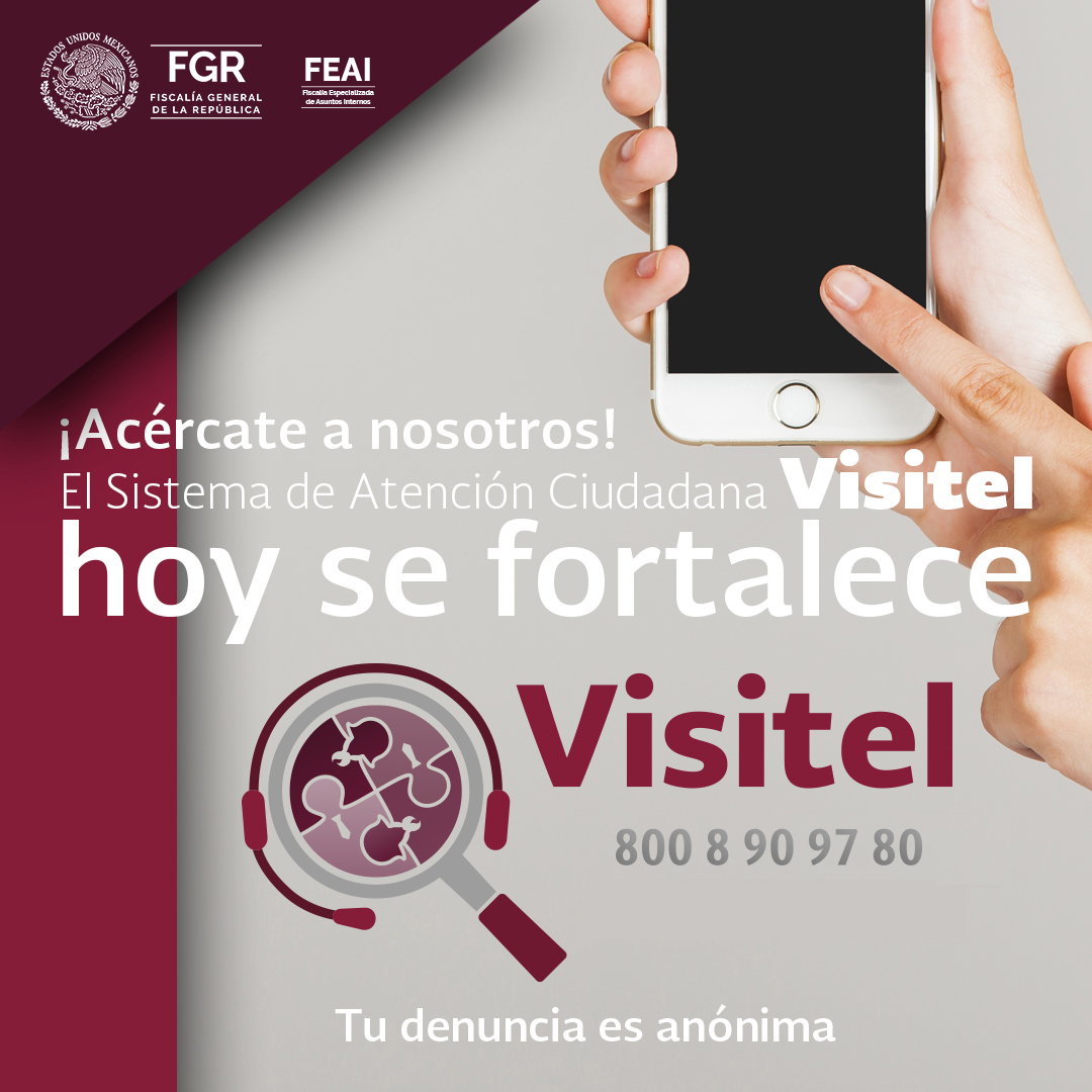 FGR_Col's tweet photo. Si las o los servidores públicos de la #FGR cometen un acto de corrupción, presenta una #denuncia o queja. Agentes del Ministerio Público de la Federación te atienden las 24 horas del día, los 365 días del año. #Infórmate y acércate a #VISITEL. https://t.co/pWi5D2rTW6