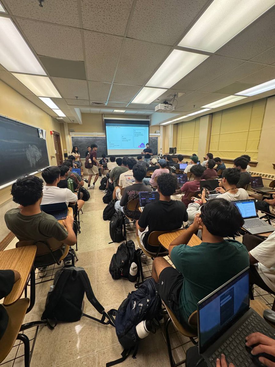 BoilerChain's tweet photo. 0xBB -> Fall 2026.

Last week we started it back up again. Incredible start to the Fall semester. Week 1 of school and the future has never been brighter.

And a HUGE HUGE shoutout to @fwhittington_24 for helping us host our first ever @spacexai event! https://t.co/Xm49HNa4wp