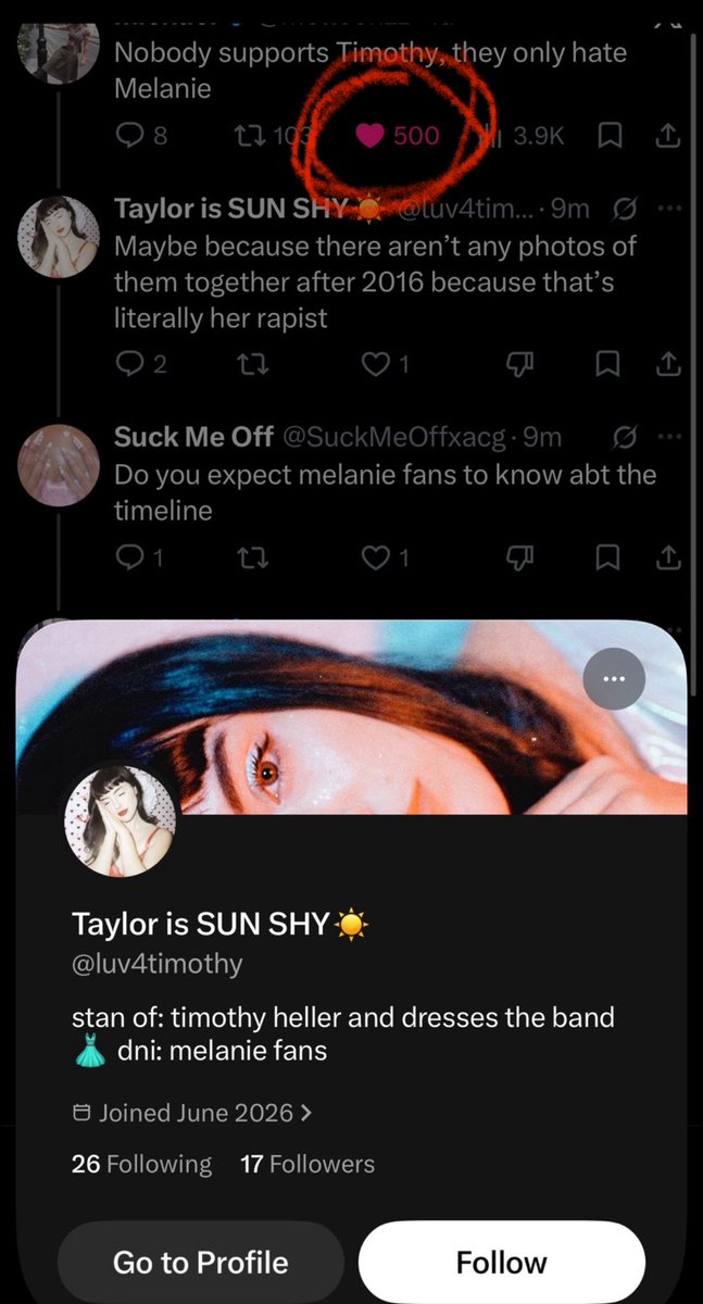 luv4timothy's tweet photo. @meltoonzz @SuckMeOffxacg Yeah sure you don’t like your own posts https://t.co/HBEiNVOJ7Z